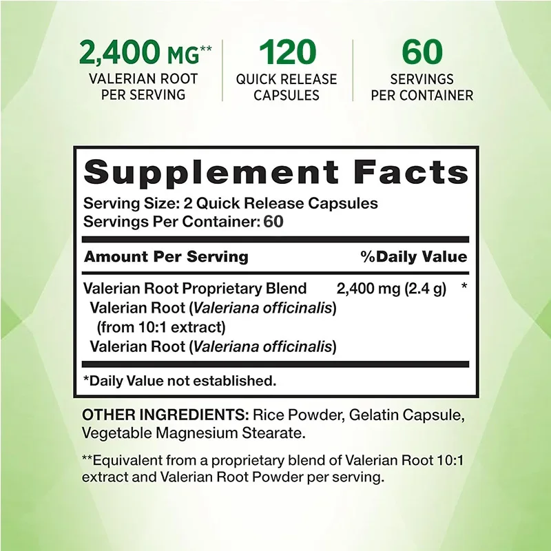 Raiz Valerian - fornece suport - Valerian Root Capsule avaliação e preço